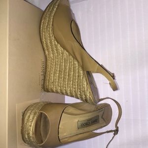 Jimmy Choo Raffia Wedges